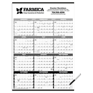 Photo of Triumph® Calendars Black & White Time Management Span A Y...