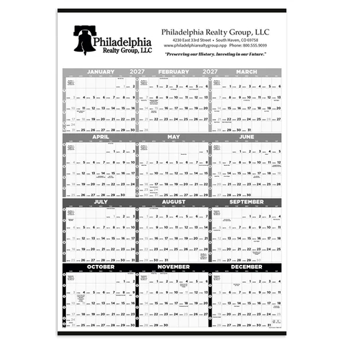 Photo of Triumph® Calendars Black & White Time Management Span A Y...