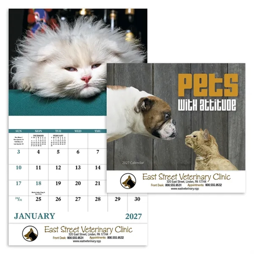 Photo of Good Value™ Pets With Attitude   Stapled Calendar