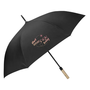 Photo of Shed Rain™ 50" Rpet Bamboo Handled Auto Open Stick Umbrella
