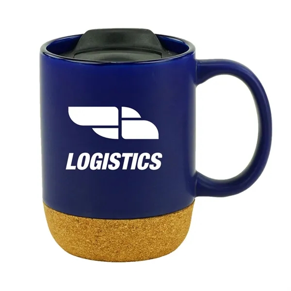 Navy color option for Cork Mug   14 Oz.