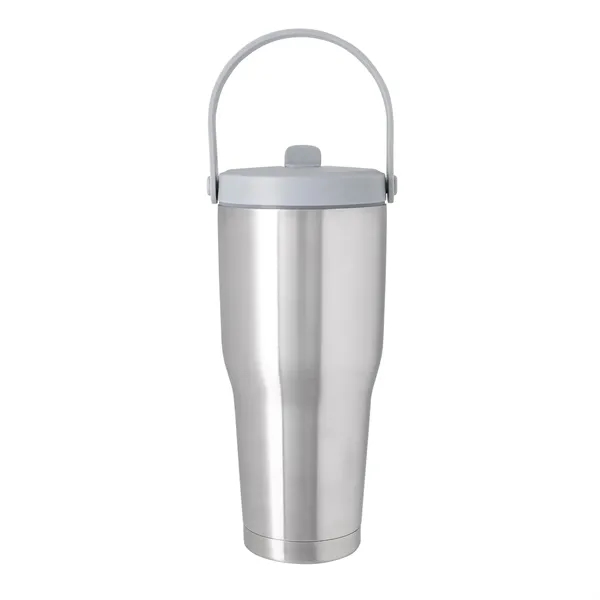 Stainless Steel color option for The Viking Collection® Nova Handle Tumbler   30 Oz.