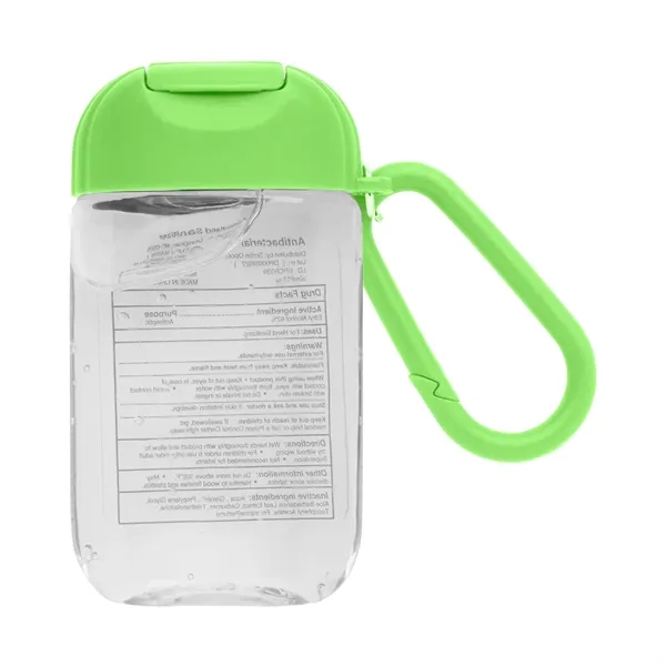 White color option for 1 Oz. Hand Sanitizer Gel And Carabiner