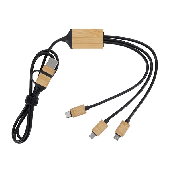 Black color option for Bamboo Tunes 5 In 1 Charging Cable