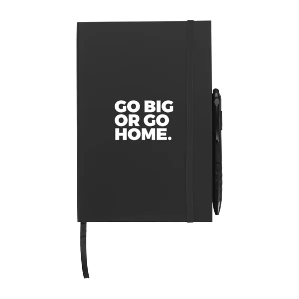 Black color option for Good Value™ Color Edge Journal With Metallic Stylus Pen