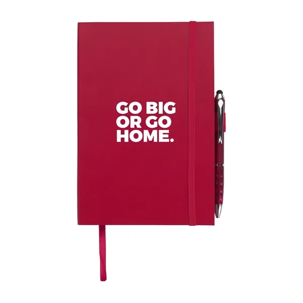 Red color option for Good Value™ Color Edge Journal With Metallic Stylus Pen