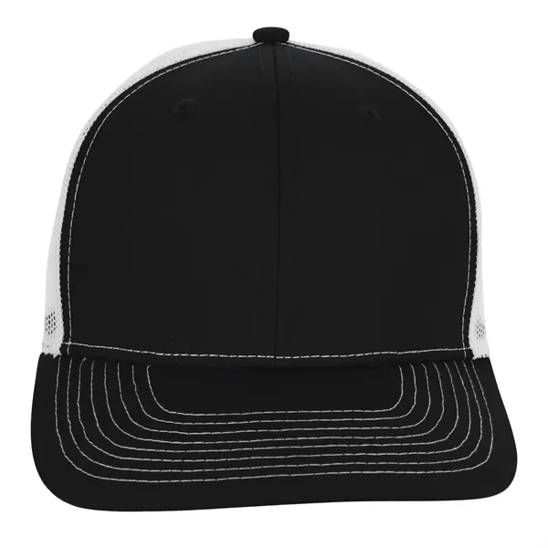 Black/ White color option for Snapback Meshback Trucker Cap