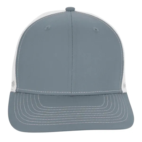 Charcoal/ White color option for Snapback Meshback Trucker Cap