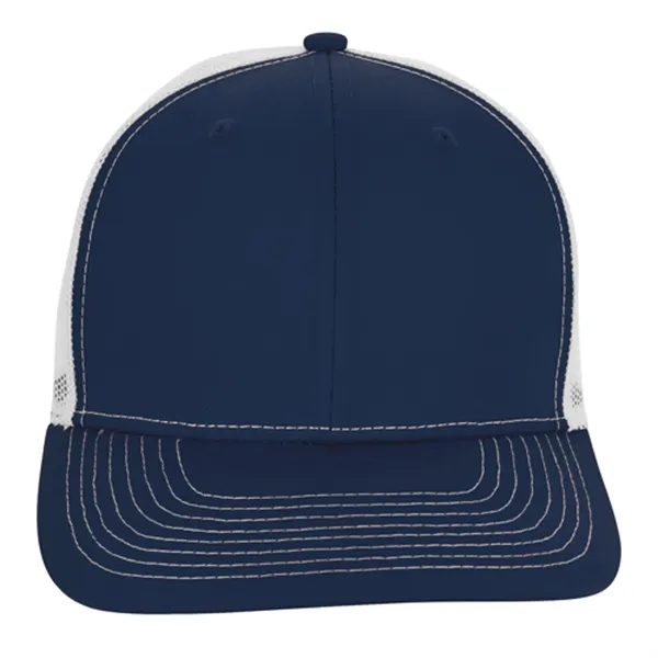 Navy/ White color option for Snapback Meshback Trucker Cap