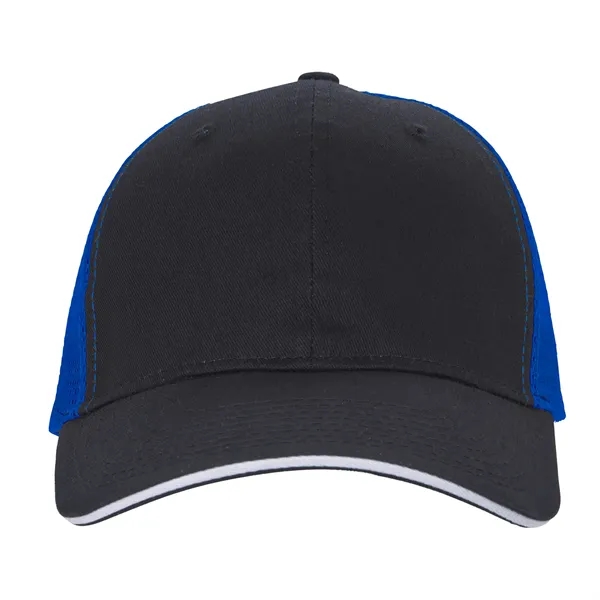 Black/Royal/White color option for Roadster Trucker Cap With Sandwich