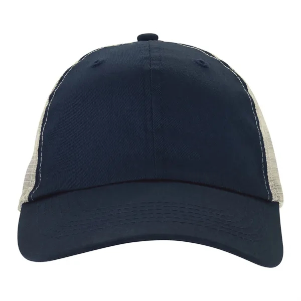 Navy/Tea Stain color option for Double Nickle Trucker Meshback Cap