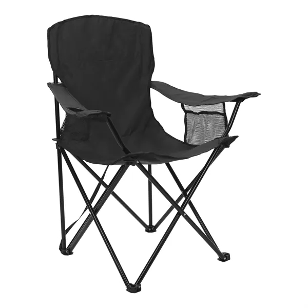 Black color option for Rpet Folding Chair With Carrying Strap