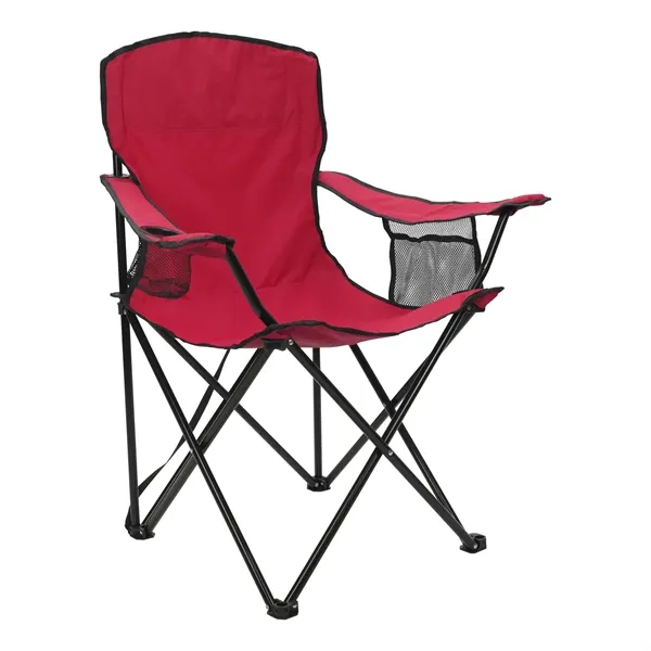 Red color option for Rpet Folding Chair With Carrying Strap