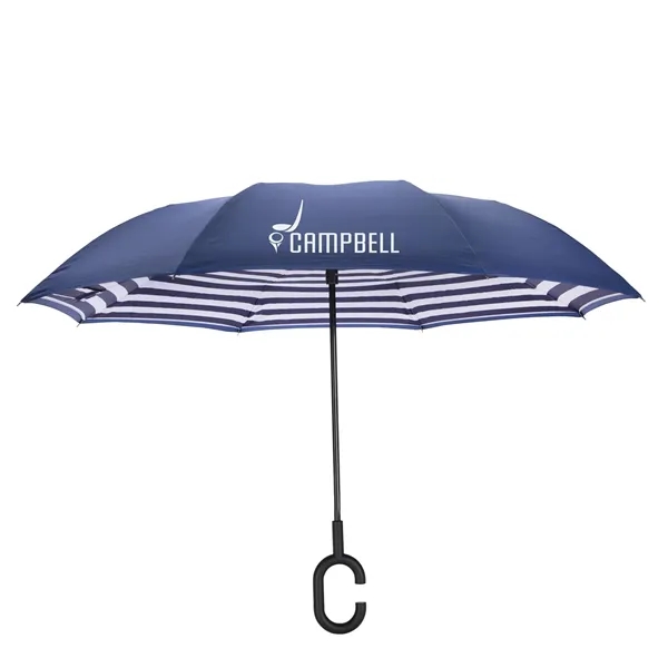 Navy/Navy Bond color option for Shed Rain™ Unbelieva Brella® 48" Reverse Close Manual Stic...