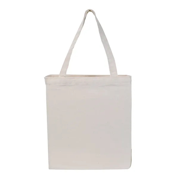 Natural color option for Patriotic Gusseted Cotton Tote