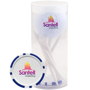 Photo of 1 Ball 5 Tee Par Pack W/Poker Chip Ball Marker