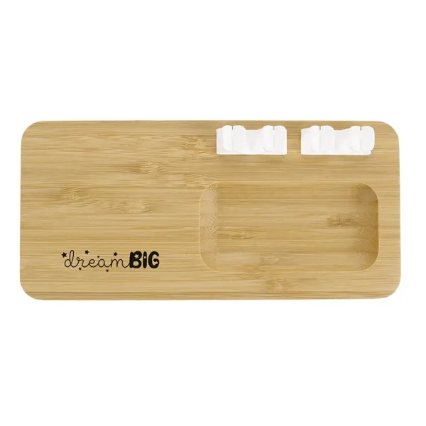 Natural color option for Bamboo 10 W Wireless Charging Pad With Cable Organizer