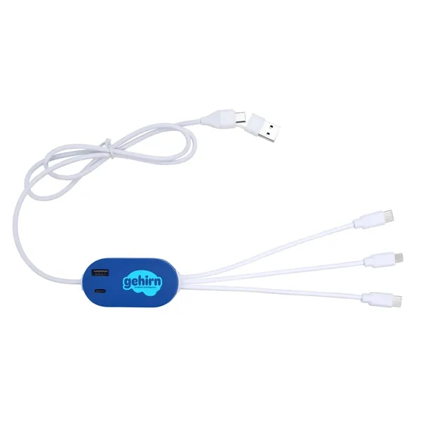 Blue color option for Good Value™ Dual Link Charging Cable 2 A With Usb Hub