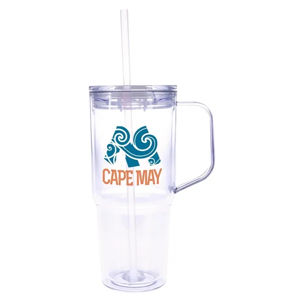 Clear color option for Good Value™ Clair Recycled Acrylic Travel Tumbler   30 Oz.