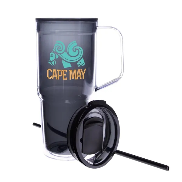 Smoke color option for Good Value™ Clair Recycled Acrylic Travel Tumbler   30 Oz.