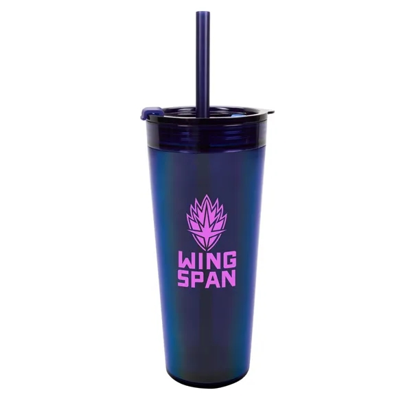 Blue color option for Glam Ras Tumbler   24 Oz.