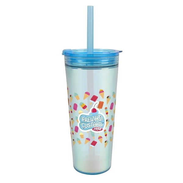 Light Blue color option for Glam Ras Tumbler   24 Oz.