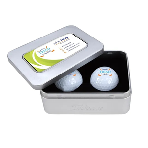 Photo of Titleist® 2 Ball Business Card Tin Pro V1®