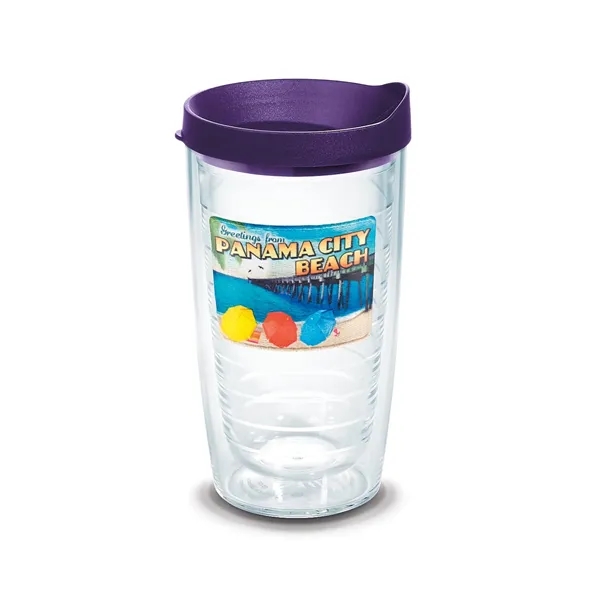 Purple color option for Tervis® Classic Tumbler Enhanced Embroidered Emblem   16 Oz.