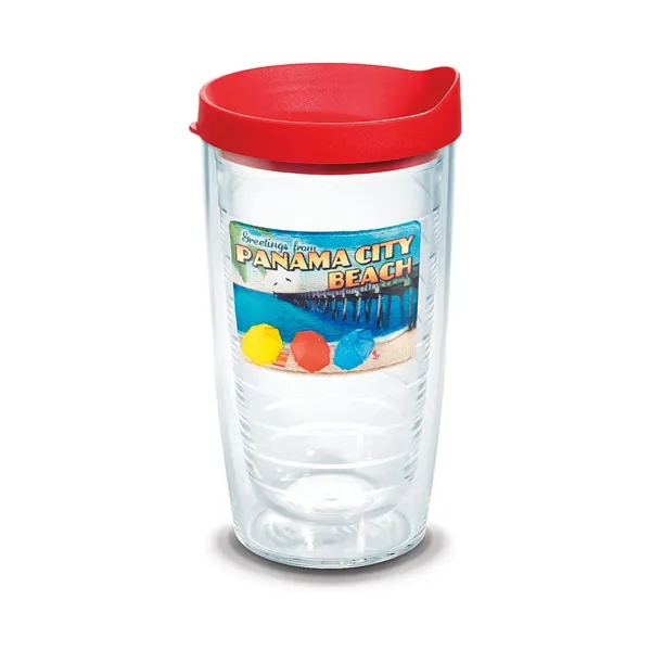 Red color option for Tervis® Classic Tumbler Enhanced Embroidered Emblem   16 Oz.