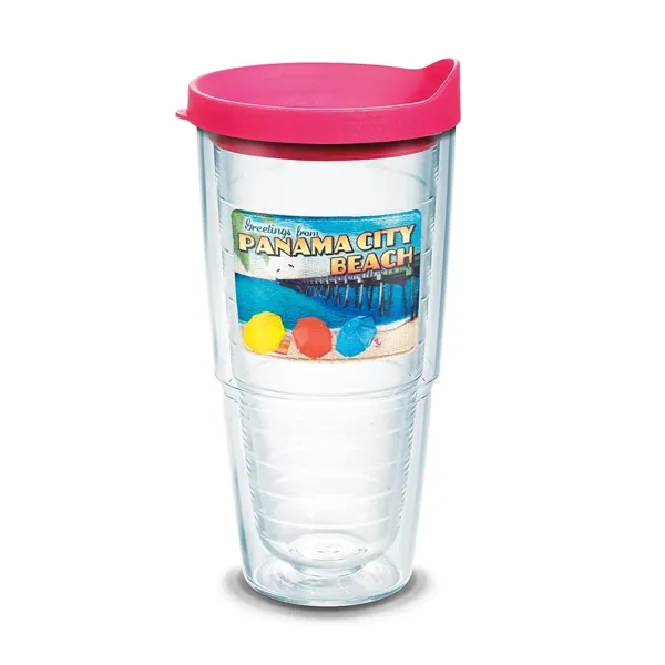 Fuchsia color option for Tervis® Classic Tumbler Enhanced Embroidered Emblem   24 Oz.