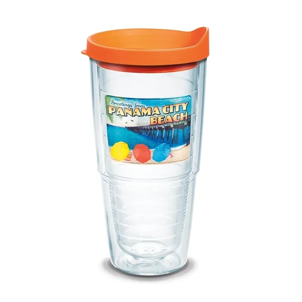 Orange color option for Tervis® Classic Tumbler Enhanced Embroidered Emblem   24 Oz.