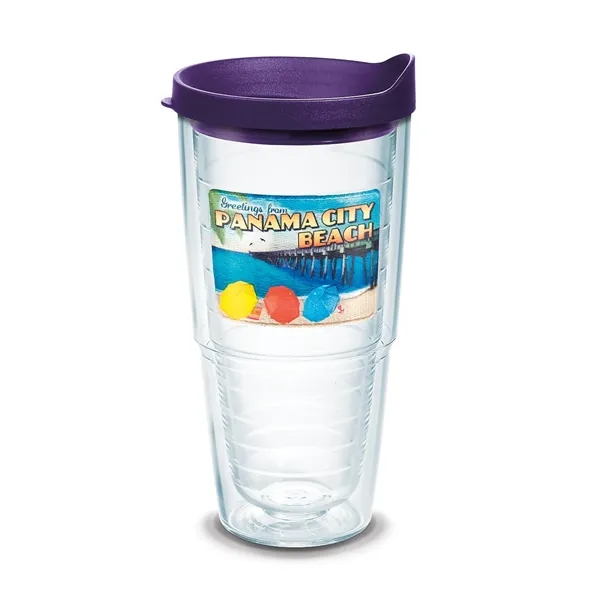 Purple color option for Tervis® Classic Tumbler Enhanced Embroidered Emblem   24 Oz.