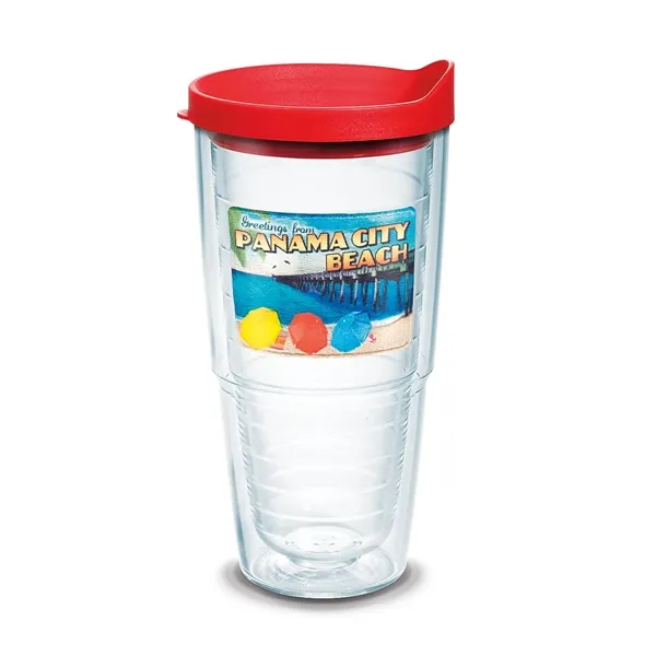 Red color option for Tervis® Classic Tumbler Enhanced Embroidered Emblem   24 Oz.