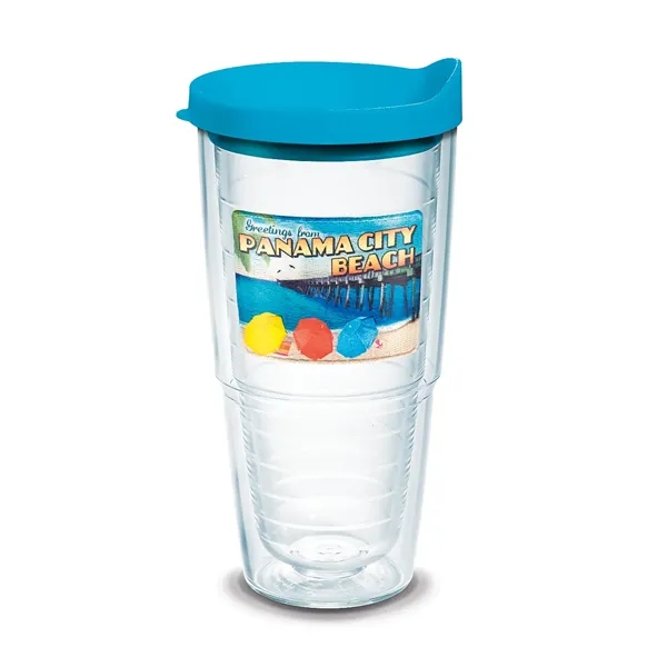 Turquoise color option for Tervis® Classic Tumbler Enhanced Embroidered Emblem   24 Oz.