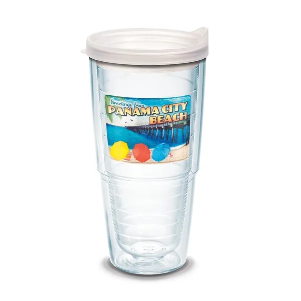 White color option for Tervis® Classic Tumbler Enhanced Embroidered Emblem   24 Oz.