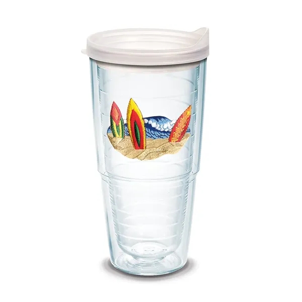White color option for Tervis® Classic Tumbler Embroidered Emblem   24 Oz.