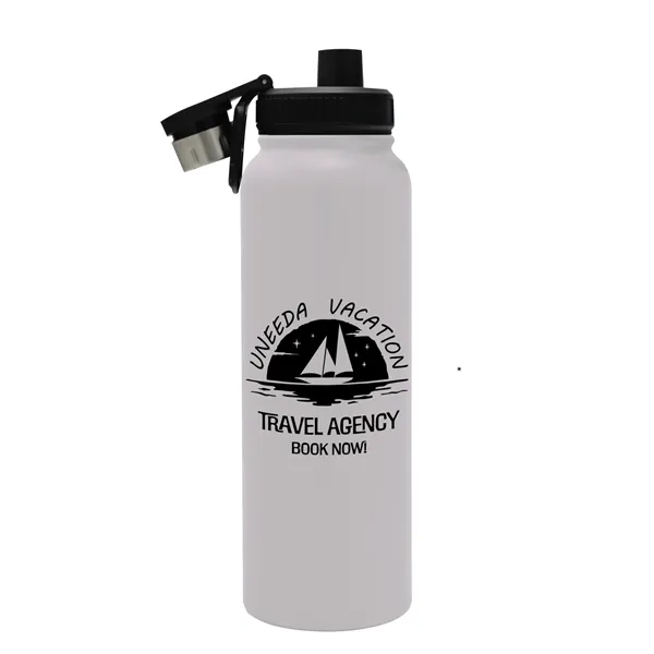 White color option for Garyline® Goliath Stainless Steel Bottle With Spout Lid  ...