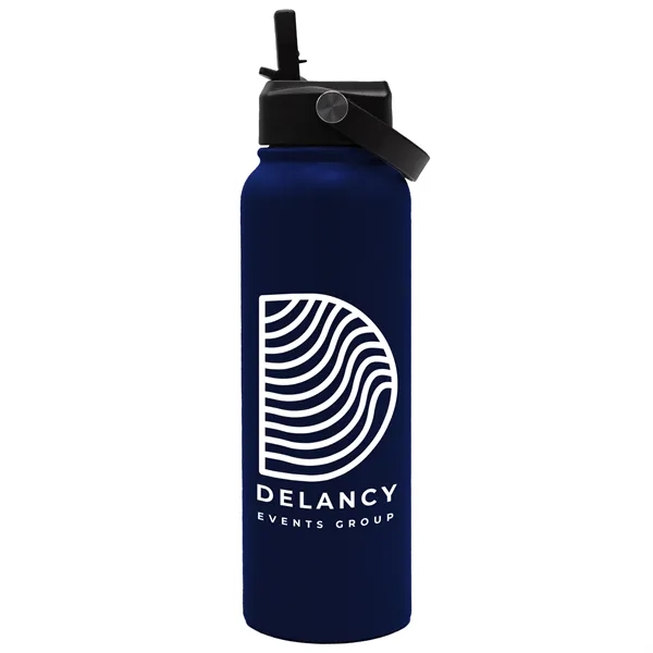 Navy Blue color option for Garyline® Goliath Stainless Steel Bottle With Flip Straw ...