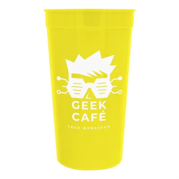 Yellow color option for Garyline® Supersize Stadium Cup   32 Oz.