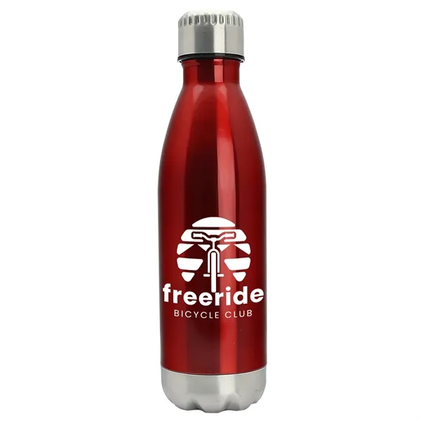 Metallic Red color option for Garyline® Stainless Steel Bottle   17 Oz.