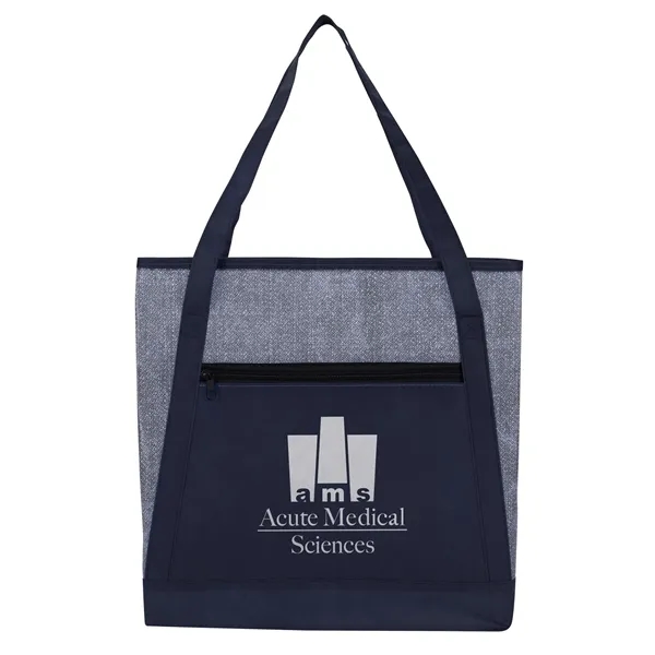 Navy color option for Good Value™ Heathered Rpet Non Woven Tote