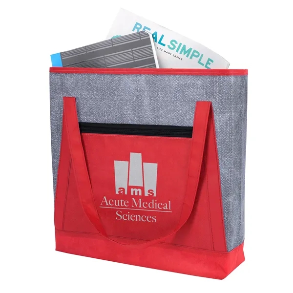 Red color option for Good Value™ Heathered Rpet Non Woven Tote