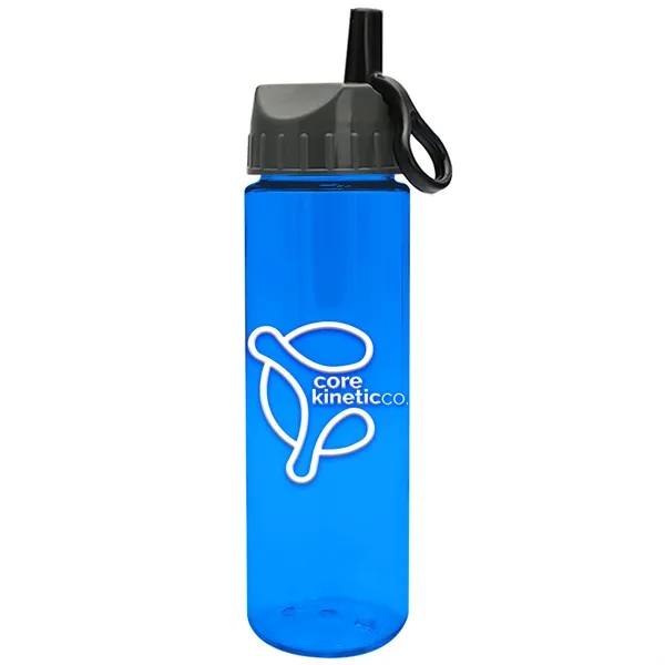 Translucent Blue color option for Garyline® Freedom Tritan® Bottle With Ring Straw Lid   28...