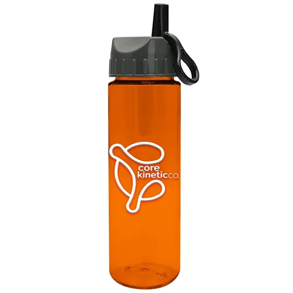 Translucent Orange color option for Garyline® Freedom Tritan® Bottle With Ring Straw Lid   28...