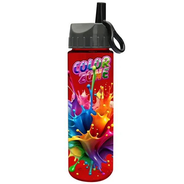 Translucent Red color option for Garyline® Freedom Tritan® Bottle With Ring Straw Lid   28...