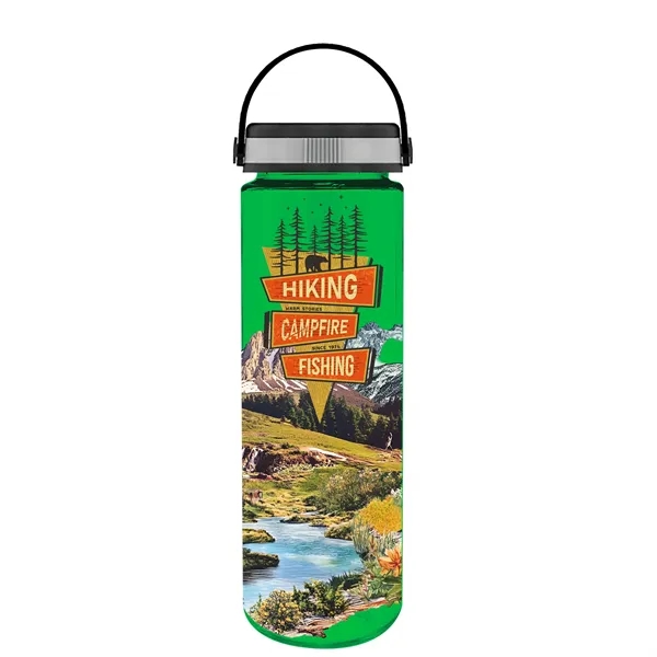 Translucent Green color option for Garyline® Freedom Tritan® Bottle With Grip Lid   28 Oz.