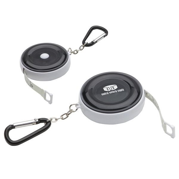 Dark Black color option for Carabiner Round Tape Measure