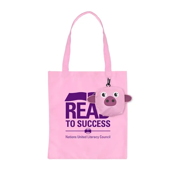 Pig color option for Paws N Claws® Foldable Tote With Hanging Pouch