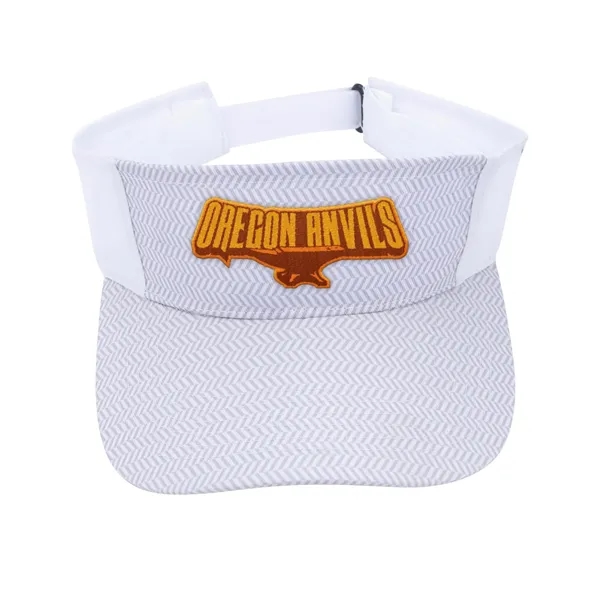 White/Gray color option for Koozie® Herringbone Visor