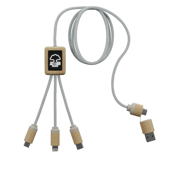 White color option for Scx Innovative Design™ 5 In 1 Bamboo Charging Cable 2 A